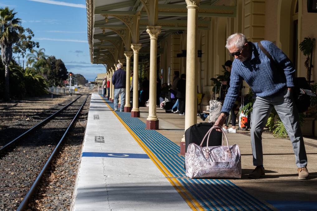 TRACK WORK: Services have resumed as normal after travellers had to depart the train at Muswellbrook to travel through Maitland since July 5. Photo: Mark Kriedemann 