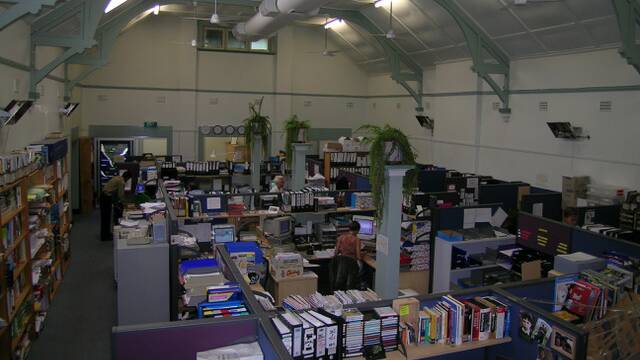 The office space inside the building at 147 Faulkner Street when business for the Easts was booming. 