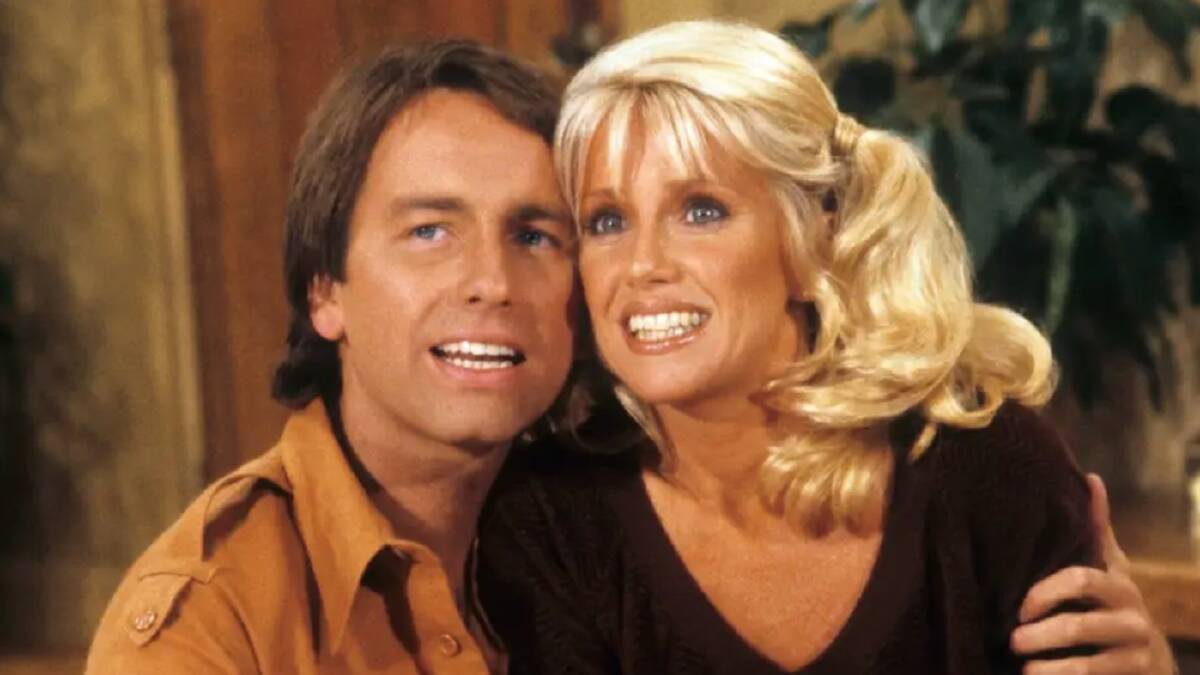 John Ritter and Suzanne Somers on Three's Company. Picture via X