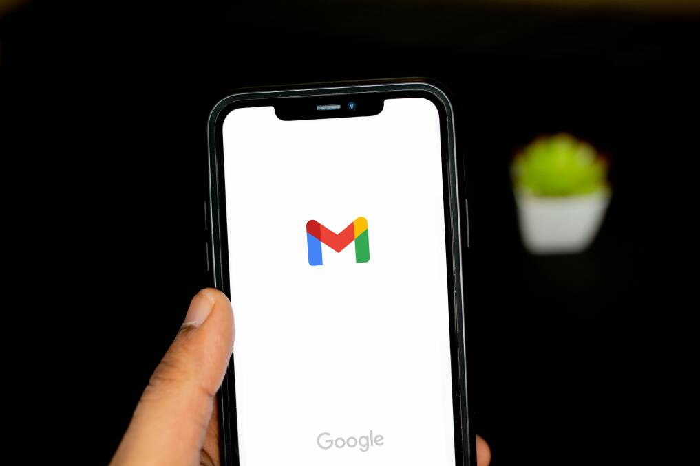 The Gmail app on a phone. Picture from Unsplash. 
