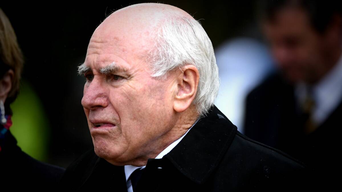 John Howard at the 20th anniversary of the Port Arthur massacre in 2016. Picture by Neil Richardson