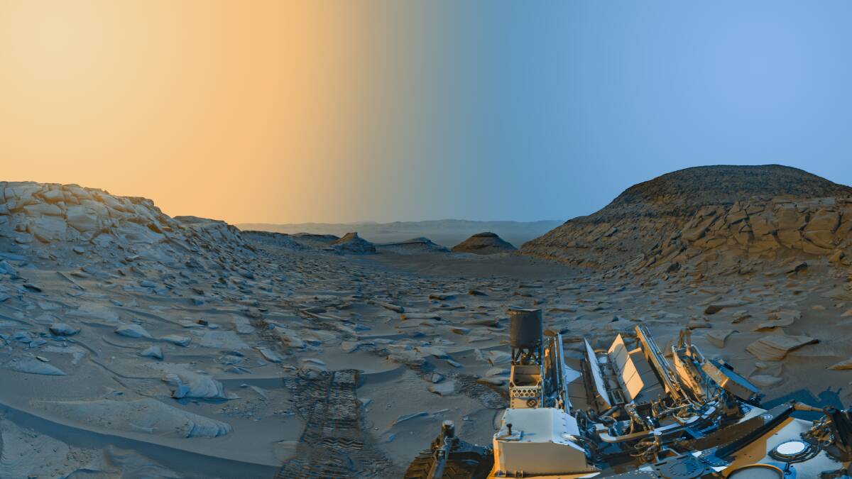 From Mars with love: a postcard from the Curiosity Rover. Picture by NASA/JPL-Caltech