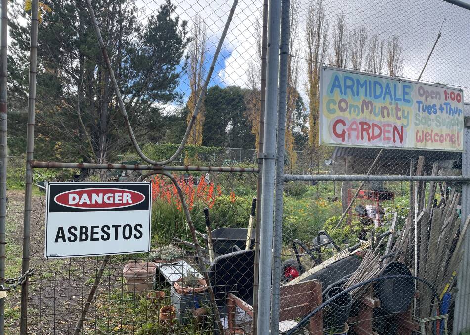 EPA Investigates Asbestos in Armidale Garden. A spokesperson from the EPA said there is "a low risk to human health." Picture by Heath Forsyth 