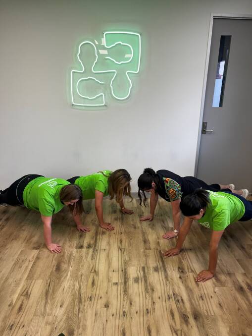 You can follow the progress of headspace Armidale on social media through their push up challenge in June. Picture supplied. 