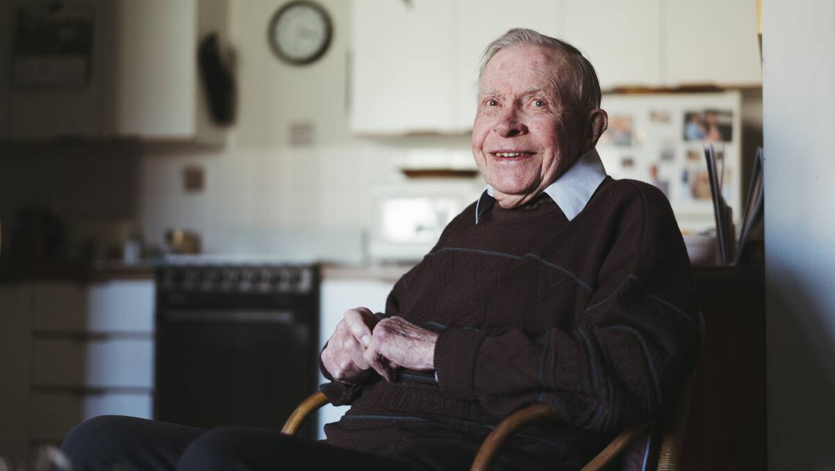 Professor Malcolm Whyte, who turned 100 last year. Picture: Dion Georgopoulos