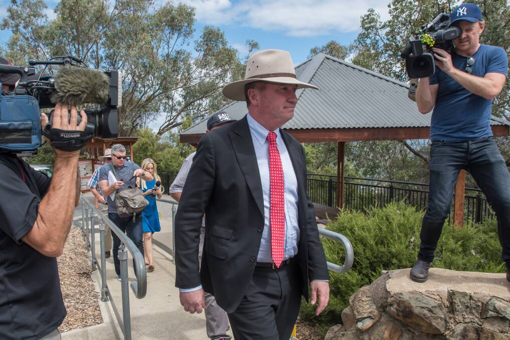 CLOSE TO HOME: Barnaby Joyce called for a privacy tort to protect private citizens, following a confrontation with a photographer. Photo: Peter Hardin