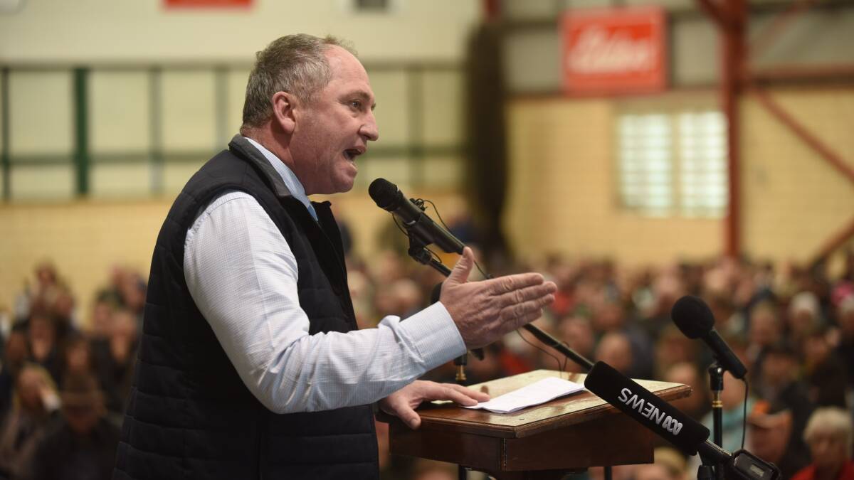 SAME ISSUES: Barnaby Joyce justified the trip, saying the threat facing WA sheep farmers were the same as the ones facing New England sheep farmers.