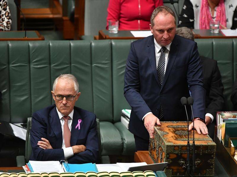 Backbencher Barnaby Joyce has urged Prime Minister Malcolm Turnbull to stand aside if polls don't improve. Photo: FILE. 