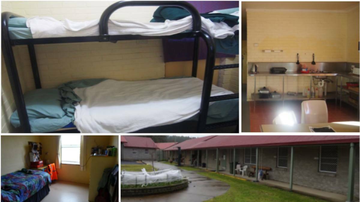 Prison walls: From clockwise top left, the bunk beds in the units; inmates' common rooms; the outside and inside of the honour houses at Glen Innes Correctional Centre. Photos: Inspector of Custodial Services