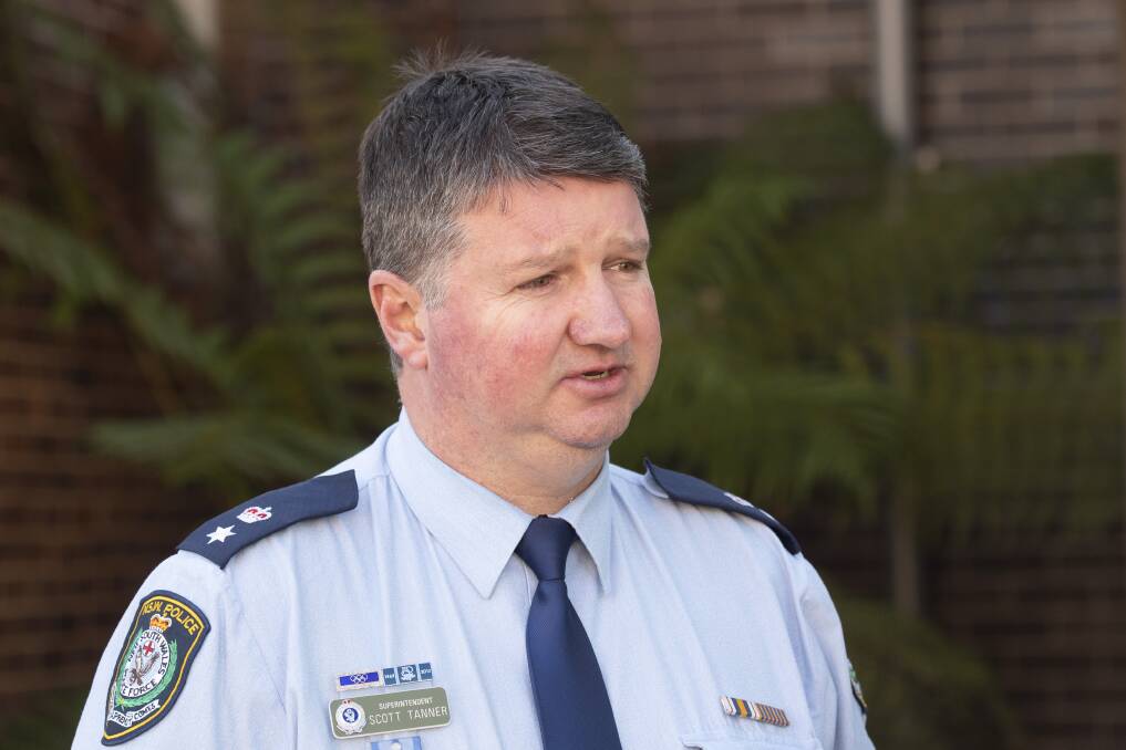 On the move: After more than two-and-a-half years, New England Police Superintendent Scott Tanner, pictured in Armidale this week, has left to take on the top job in Richmond Police District on the North Coast. Photo: Peter Hardin