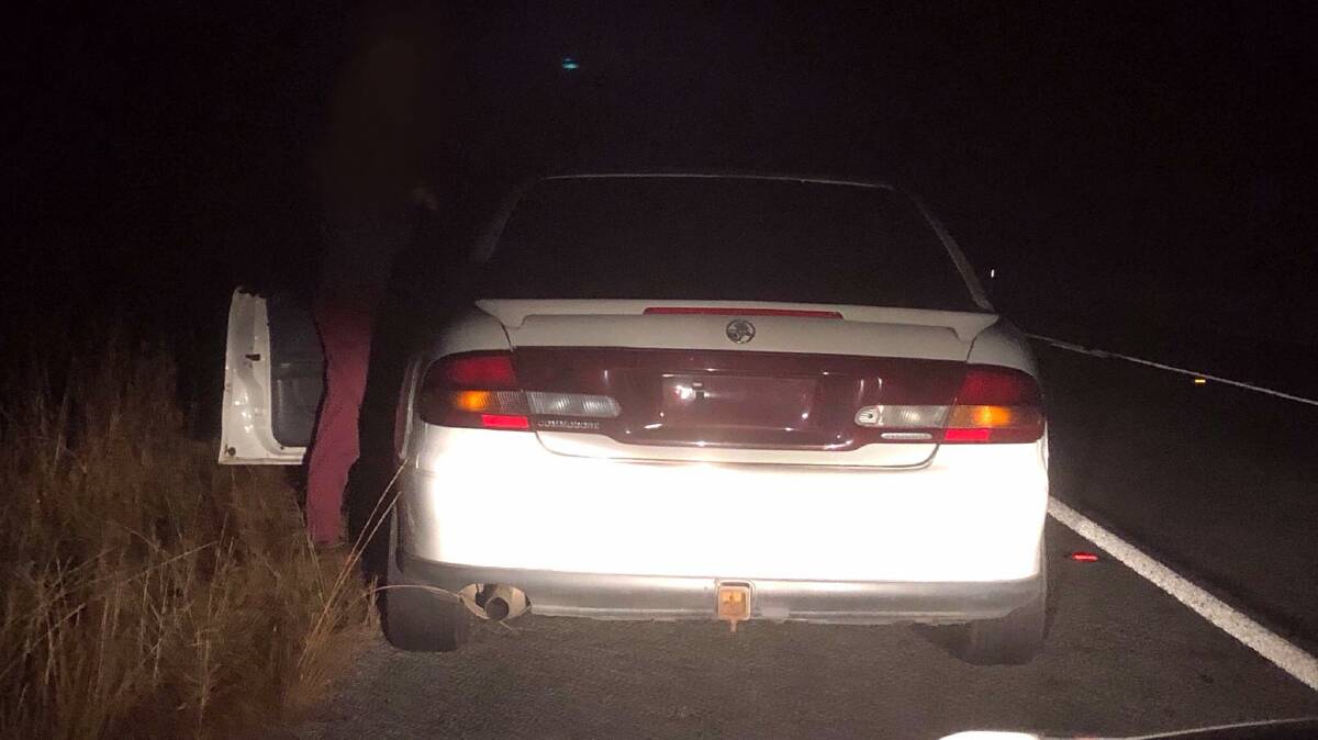 Highway patrol officers stopped the P-plate driver near Uralla on Wednesday night. Photos: NSW Police
