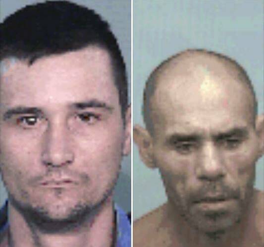 Jailed: Trent Wayne Porter, aged 32, and Robert John Riley. Photo: NSW Police