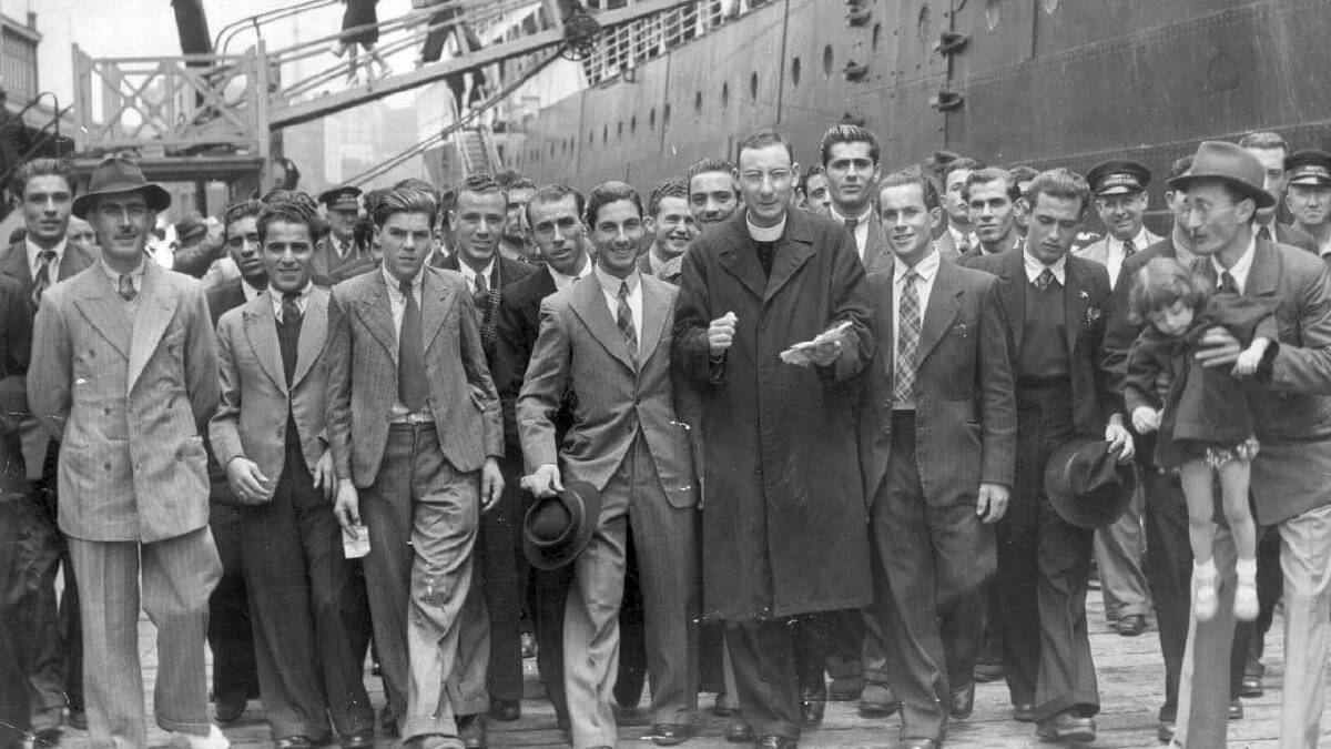 Migrants in Sydney in the 1950s.
