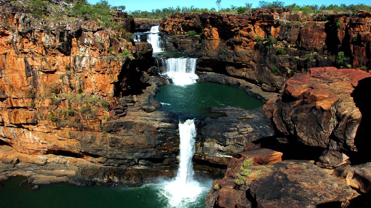 Mitchell Falls … part of the grandeur of the Kimberley Coast.