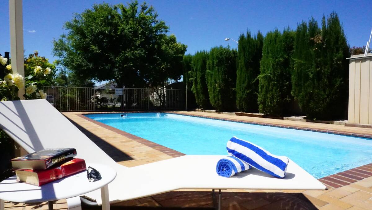  Providing a few summer necessities … The Horatio’s pool area.