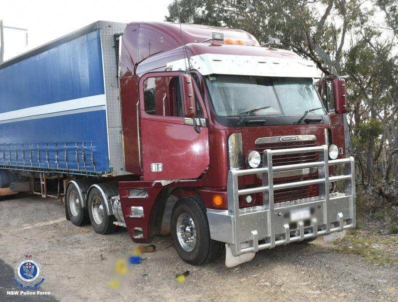 A truck driver was sleeping in his vehicle at Mount Lambie when he was allegedly dragged from it, beaten and shot. Picture: NSW Police