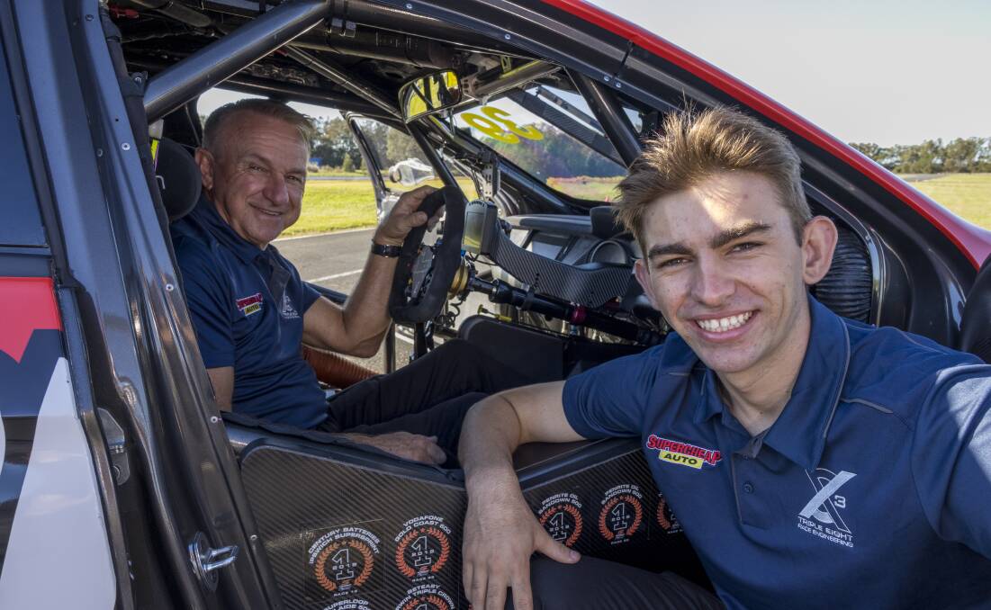 THE ENFORCER AND THE KID: Russell Ingall will share a wildcard entry in this year's Bathurst 1000 with Broc Feeney.