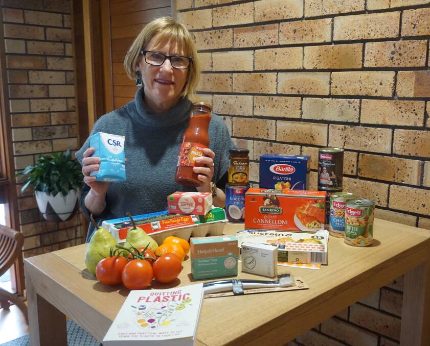ONE PIECE AT A TIME: Helen Hughes is taking part in Plastic Free July and went on a plastic-free grocery shop at the supermarket. Picture: Belinda-Jane Davis