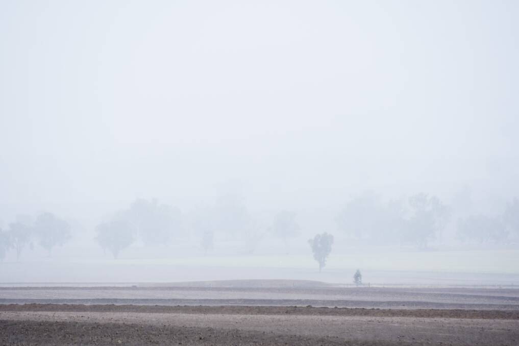 FROM ABOVE: Rain fell across the region on Monday. Photo: Peter Hardin 