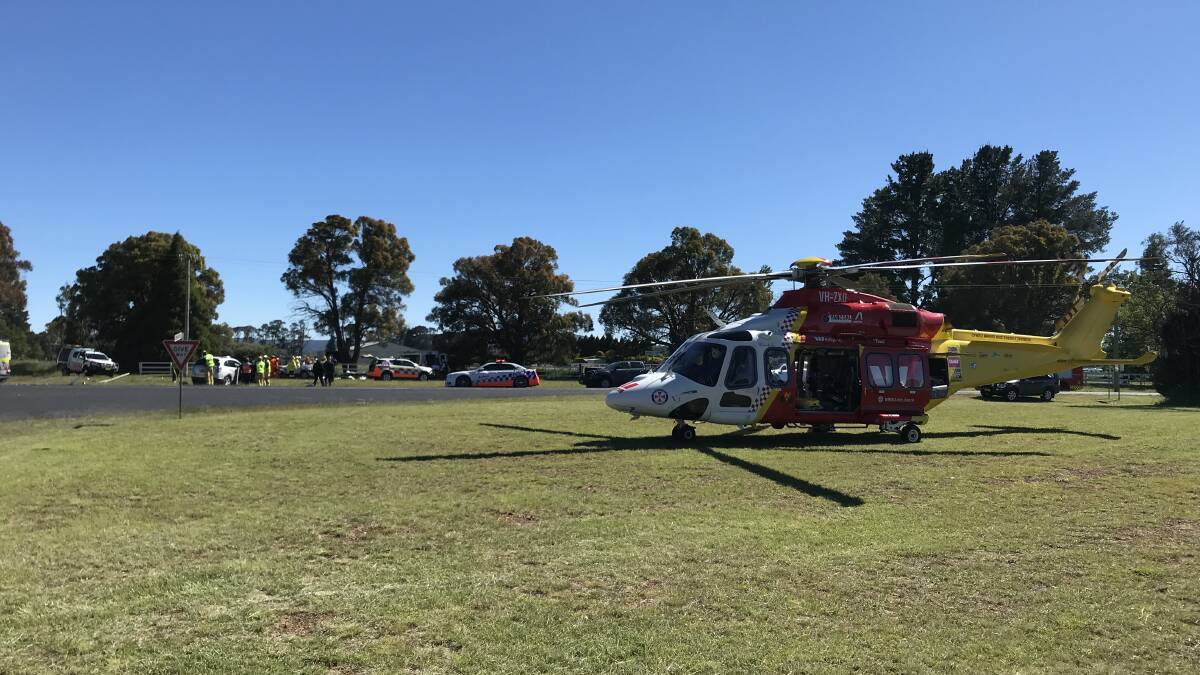 Four people trapped in car crash west of Armidale