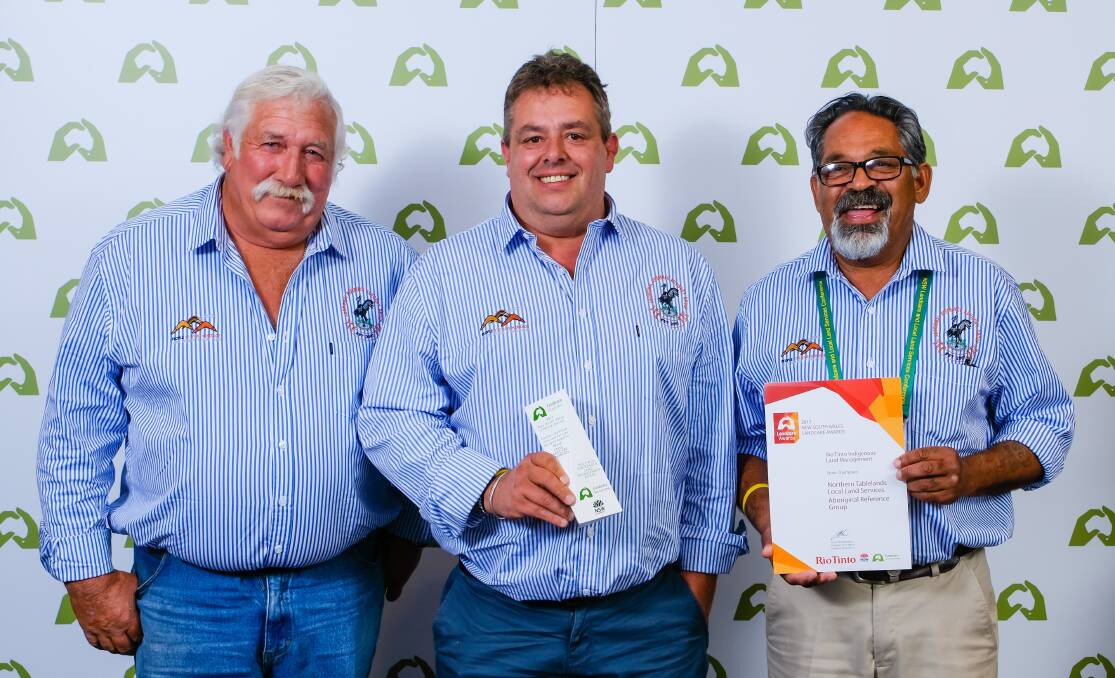 Members of the Northern Tablelands Aboriginal Reference Group at the award ceremony.