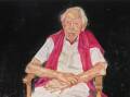 Winner Archibald Prize 2021 Peter Wegner Portrait of Guy Warren at 100 the artist
