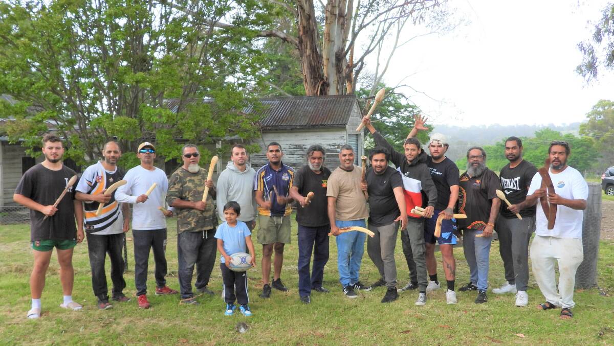 ON COUNTRY: Iwatta Initiated Men's Group and Young Men Camp Participants. Picture: supplied.