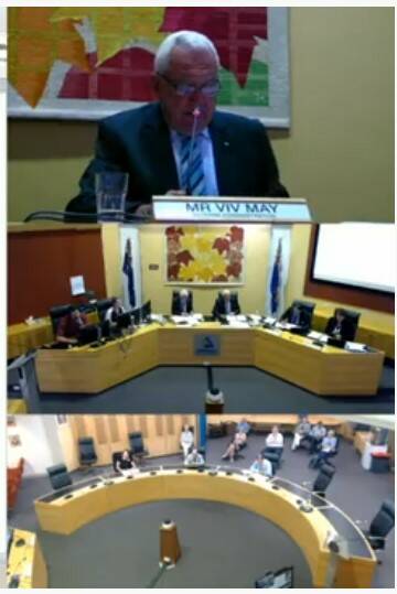 Armidale Regional Council interim administrator Viv May addressing council during the Ordinary November meeting