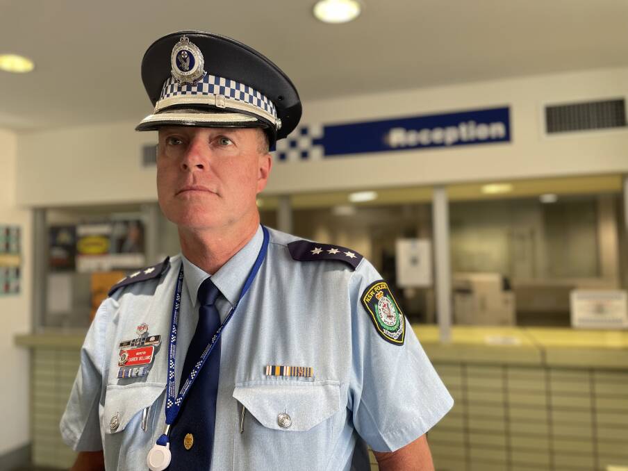 BLUE BLOOD: Inspector Darren Williams is the new Officer in Charge at Armidale Police Station. Picture: Vanessa Arundale