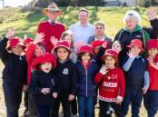LUCKY COUNTRY: The MPs met dozens of Ezidi students at the Drummond Memorial Public School athletics carnival. Picture: Supplied.