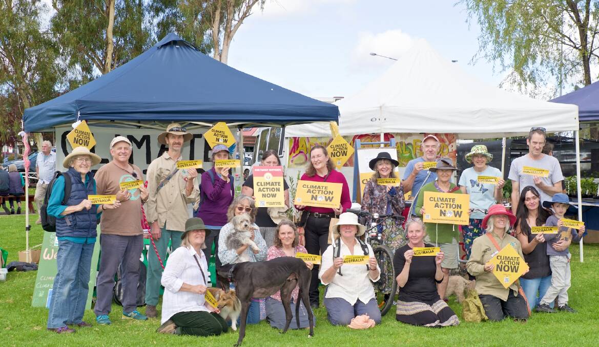  KEEPING UP MOMENTUM: Climate Action Now at the April Farmers Markets. Picture: supplied.
