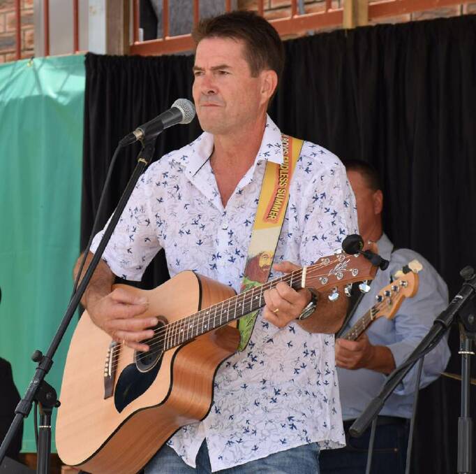 Kevin Anderson strums his stuff at the recent Tamworth Country Music Festival
