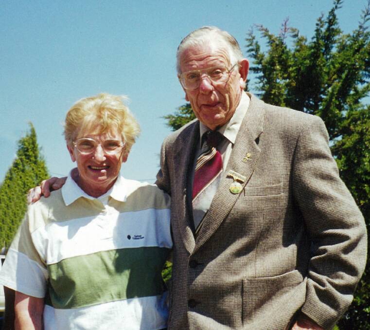 SPIRITS OF AUSTRALIA: The late Ruth Cotterill (who was a life member and patron of the Walcha Cricket Club for more than 40 years) with fellow OAM recipient and former Walcha News editor the late Blue Hogan. Photo supplied.