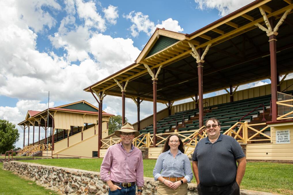 SHOWTIME: Armidale and District Show Society President Jessica Tadman and Secretary Kelso Looker steer the event back to two days with the support of a $45,000 State Government grant announced by Northern Tablelands MP Adam Marshall, Picture supplied.