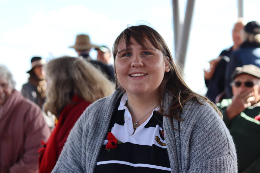 HAUNTING: Jasmine Russell experienced her first Myall Creek Memorial, and said the sense of community was 'overwhelming'. Photo: Jacinta Dickins