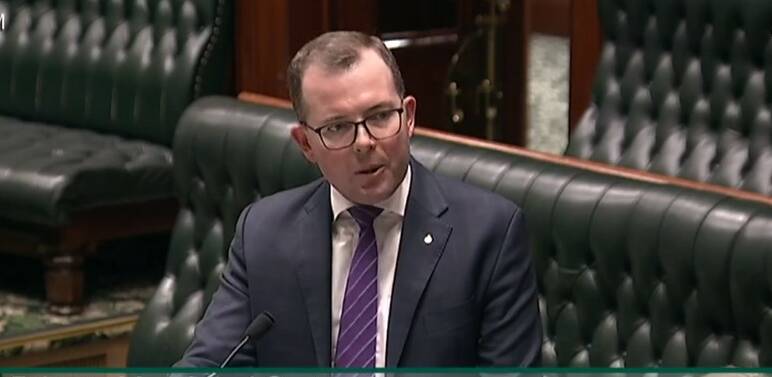 MP Adam Marshall addresses State Parliament this week