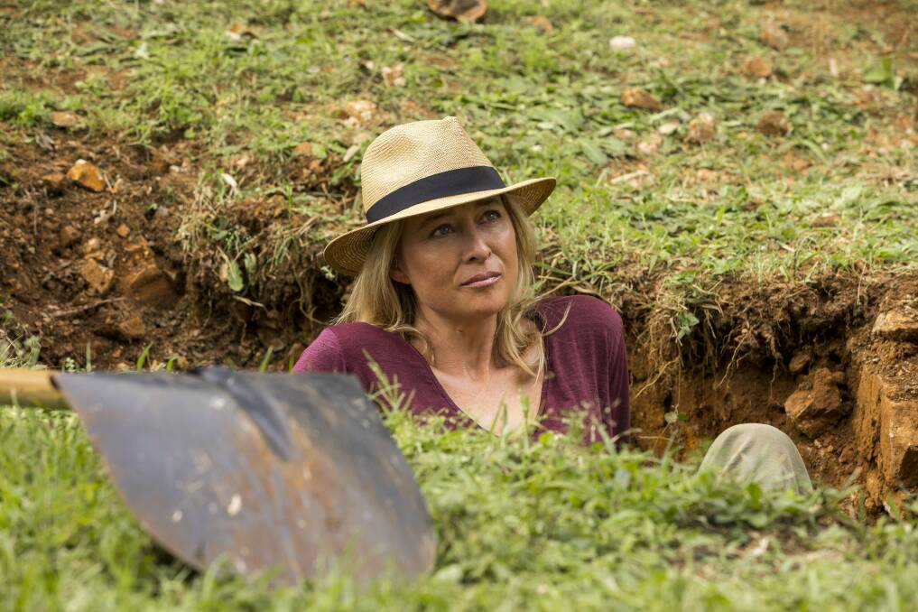 IN A HOLE: Keddie's character Heather is broken after her son's suicide.