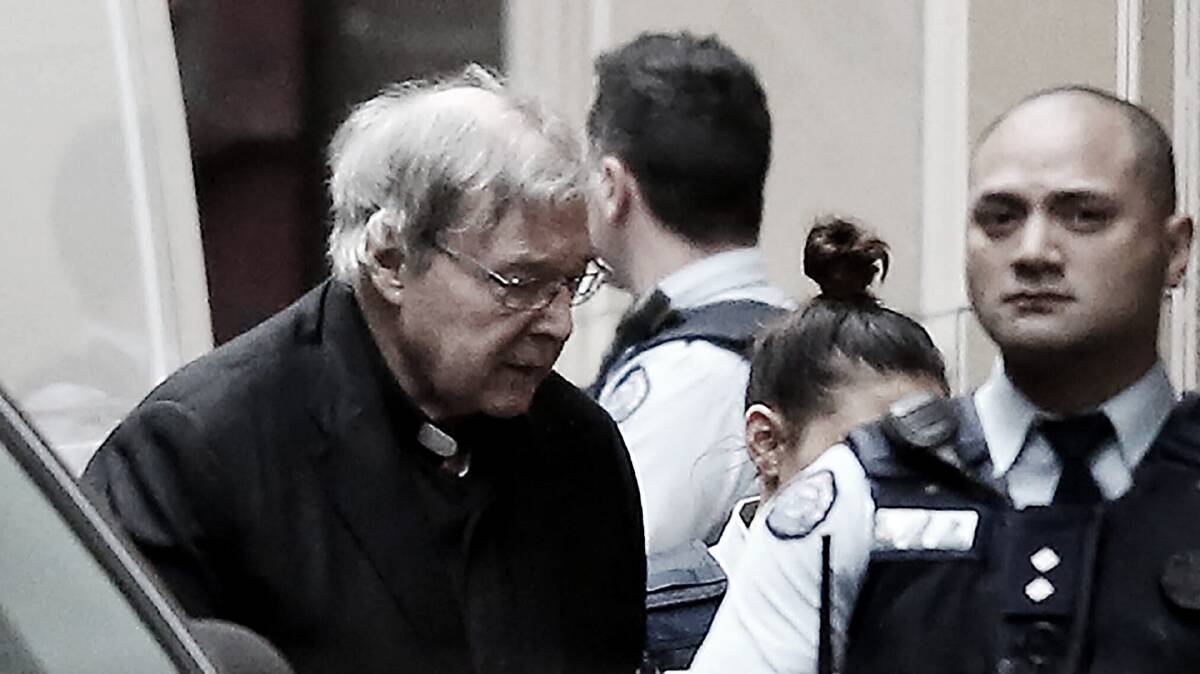 George Pell pictured arriving at the Supreme Court of Victoria in June 2019.