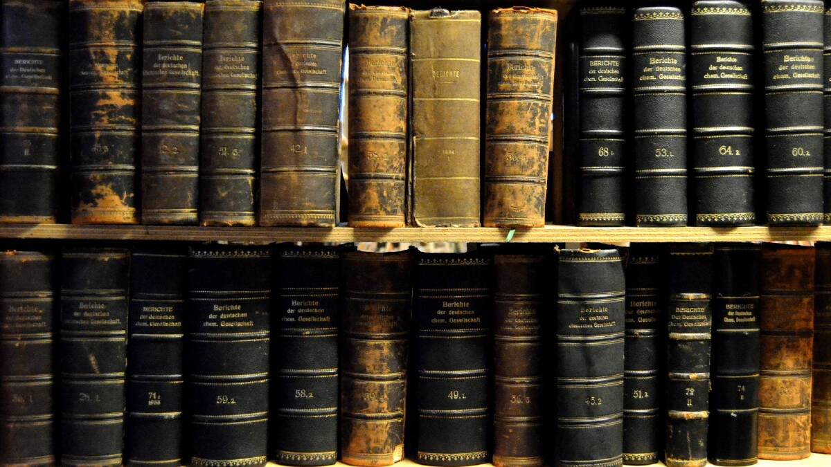 TURN THE PAGE: Antiquarian and rare books will be for sale at the fair. Many are tomes bound in traditional leather, including treatises and novels.