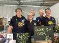 CWA Armidale branch president Llani Pevitt and members with some of their homemade scones. The ladies are also selling pickles, jams and sauces they made especially for the show.