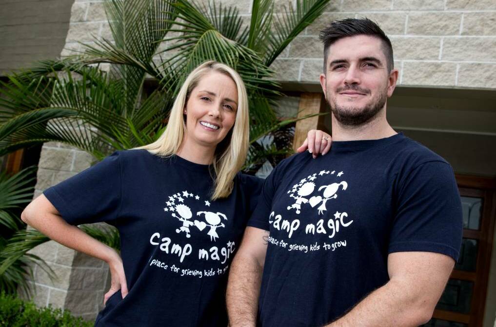 Magic happens: Feel the Magic founders Kristy and James Thomas are bringing their award winning camp for bereaved children to Armidale in November. Photo: Geoff Jones