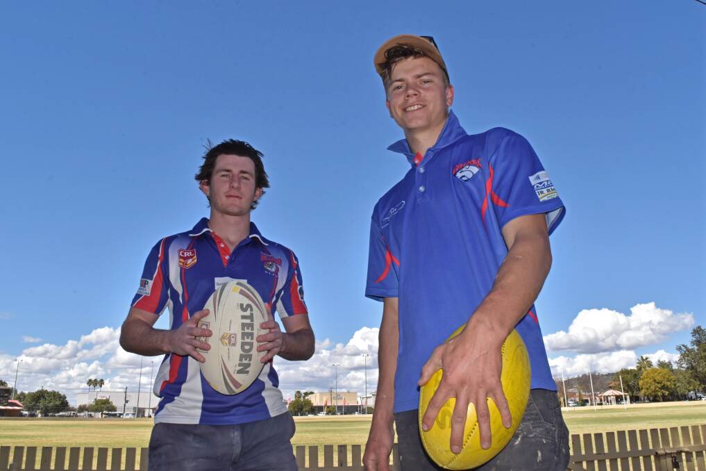PRIME TIME: After missteps and stutters, Gunnedah's league and AFL sides will play in grand finals this weekend, led by Callum Hayne and Ben Maher, respectively. Photo: Ben Jaffrey