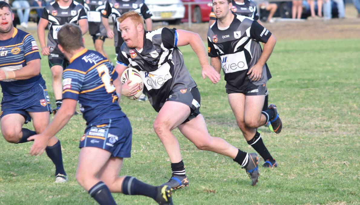 FINISHER: Zack Leonard, pictured playing for Werris Creek, bagged a double for the Greater Northern Tigers against Northern Rivers. Photo: Werris Creek Magpies RLFC Facebook