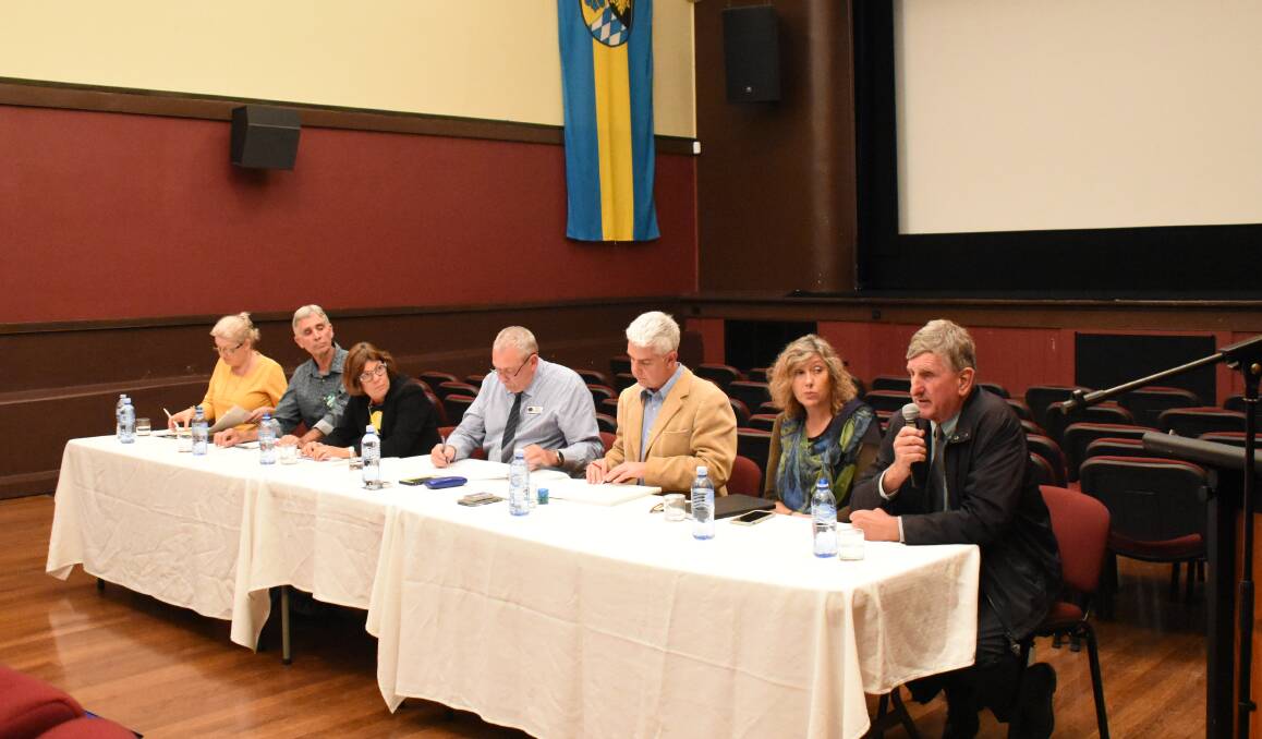 The first meet the candidates forum was held at the Tenterfield School of Arts. Picture: Donna Ward