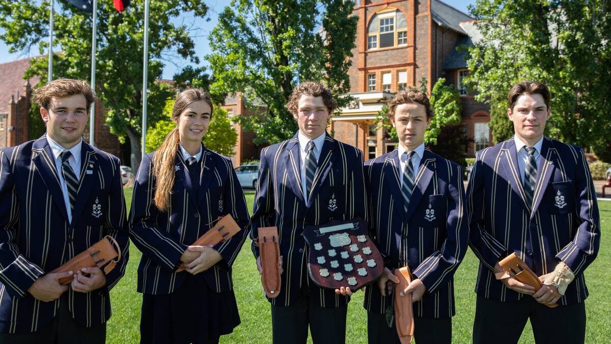Samuel Coombes, Bronte Dagg (Encouragement Award); Hamish Pearce and Tom Scifleet (Champions) and Jack Armstrong (Highly Commended).