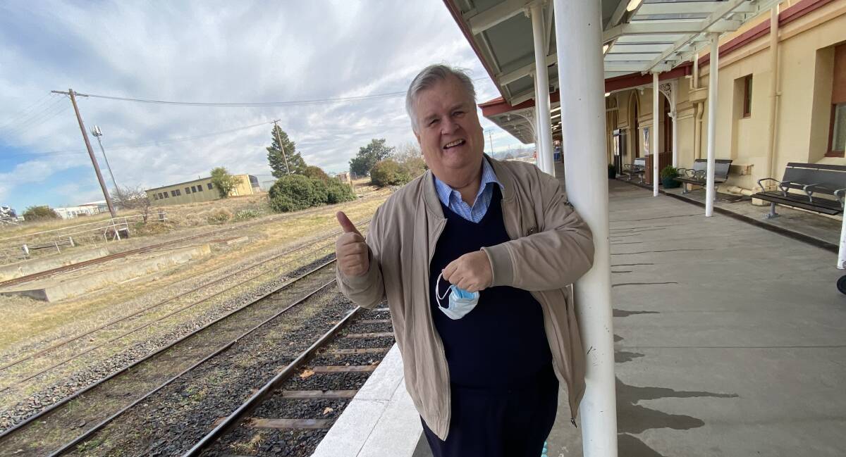 ON TRACK: Peter Bailey hopes funding will soon be approved for Armidale Regional Council to construct the New England Rail Trail. Picture: Laurie Bullock