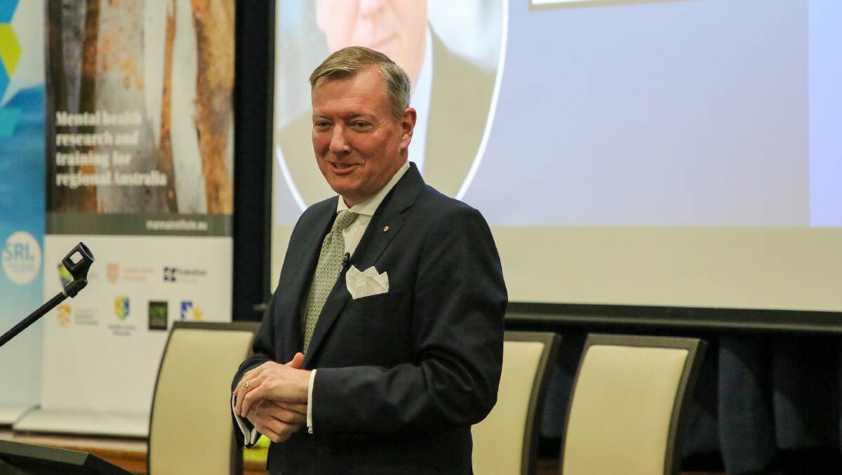 John Brogden speaks at the Rotary Club of Armidale lecture. Picture by Sam Crick, supplied