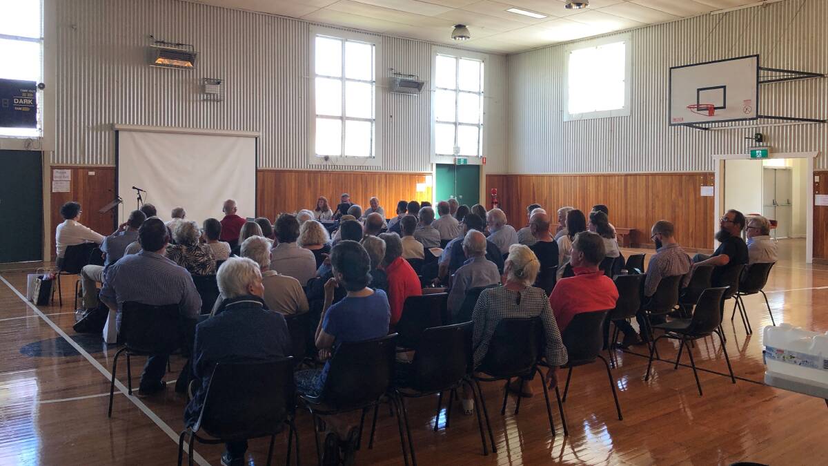 Tuesday's public meeting in Uralla. Picture: Independent Planning Commission NSW (Twitter)