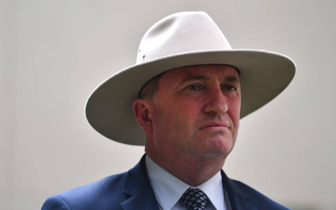 GIVEN A JOB TO DO: Barnaby Joyce was appointed Special Envoy for Drought Assistance and Recovery by the new Prime Minister, Scott Morrison.
