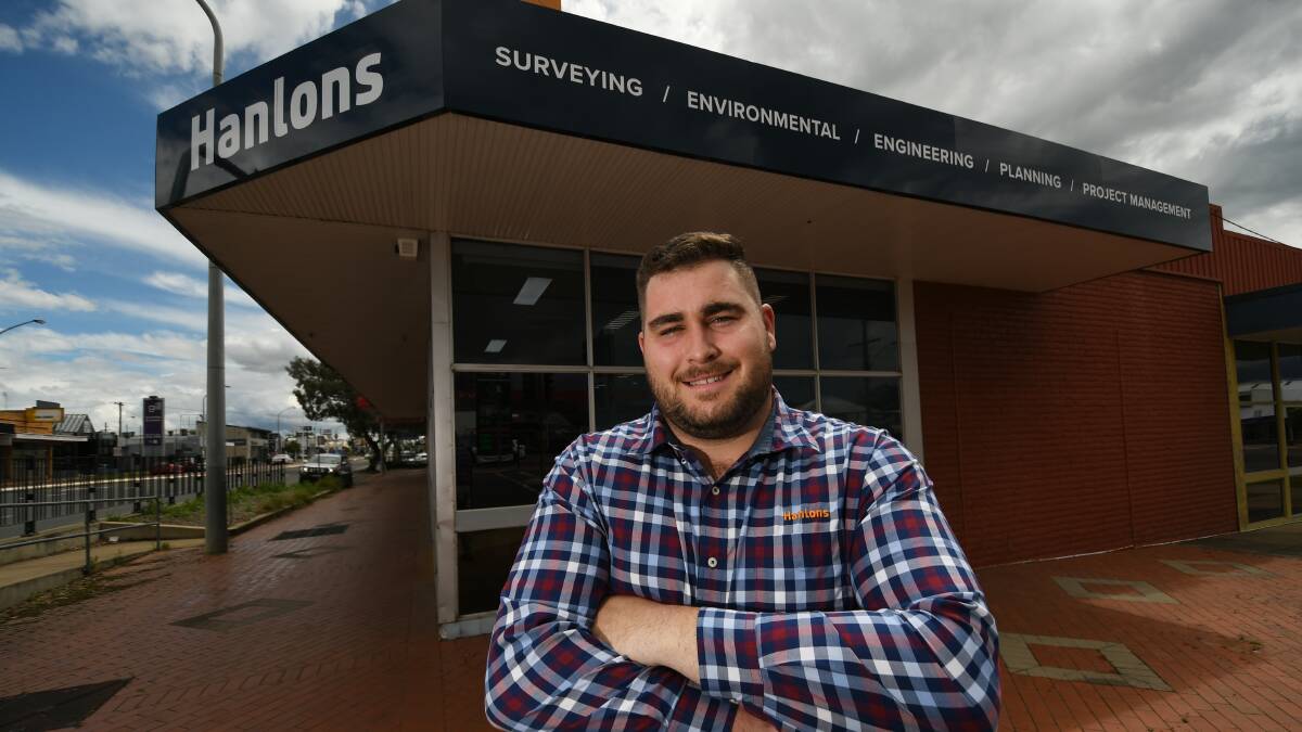 EMPLOYED: University of New England graduate Harry Mills secured a job at Hanlons Consulting. Picture: Gareth Gardner